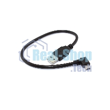 Кабель USB Type A на Mini USB угол влево 0,25 м