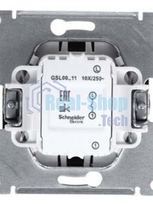 Systeme Electric Glossa Антрацит Выключатель 1-клавишный сх.1, 10AX