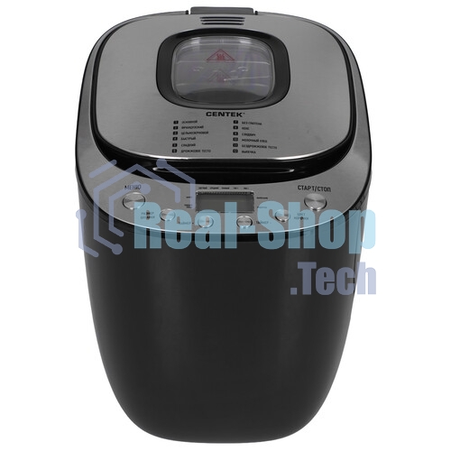Хлебопечка Centek CT-1418 серебристый, 650 Вт, 0.9 кг, 12 программ