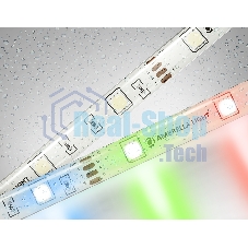 Светодиодная лента Ambrella light GS2301 5050 30Led/ 7.2W m/ 12V IP65 RGB/ 5000*10*2.87mm (4 конт.)