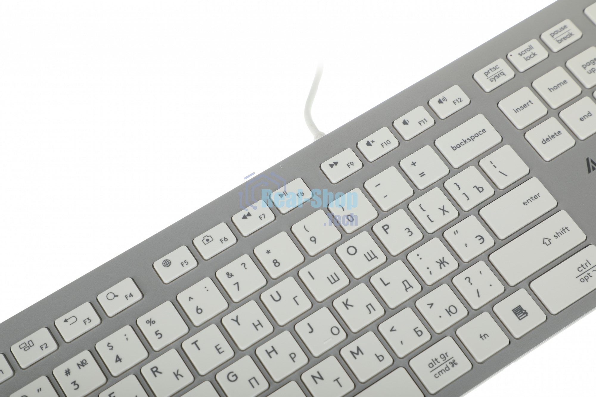 Клавиатура проводная A4Tech Fstyler FX50, USB, белый
