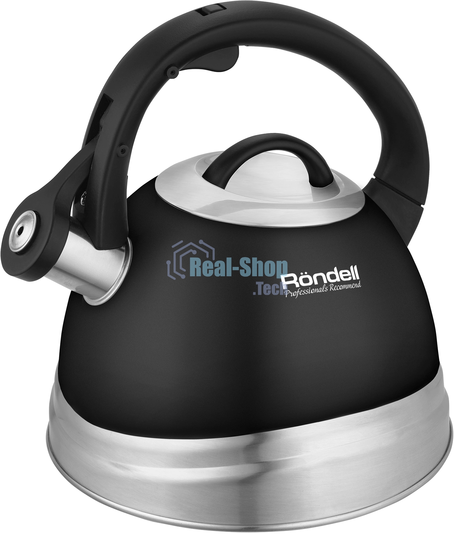 Чайник для плиты металлический Rondell Walzer RDS-1827 2.7 л. черный