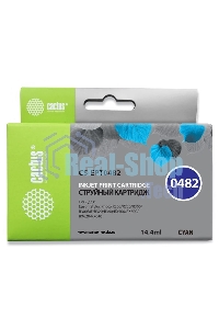 Картридж струйный Cactus CS-EPT0482 голубой (14.4 мл) для Epson Stylus Photo R200/R220/R300/R320/R340/RX500/RX600/RX620/RX640