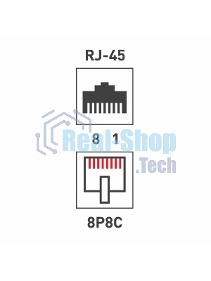 Розетка Rexant сетевая LAN, на стену, (2 гнездо 8Р8С (Rj-45), 5e кат)