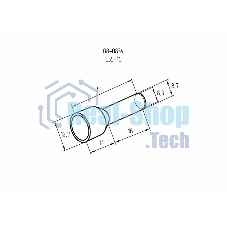 Наконечник штыревой втулочный изолированный Rexant F-16 мм 35 мм² (НШВи 35-16) красный