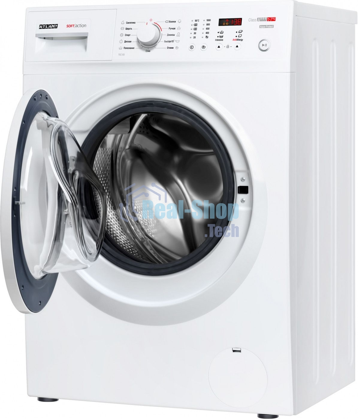 Стиральная машина Atlant СМА 70С105-00 белый, загрузка фронтальная 7 кг, 1000 об/мин., класс: А+++