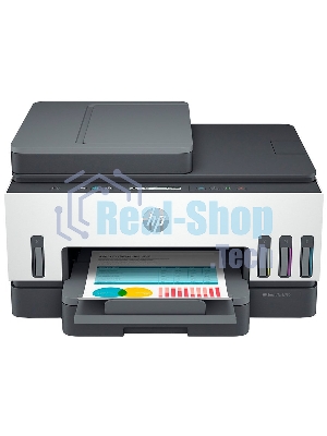 МФУ струйное HP Smart Tank 750 AiO, А4, цветной, печ. до 15/9 стр/мин., скан. до 8 стр/мин., 4800x1200 dpi (печ.), 1200x1200 dpi (скан.), Bluetooth, USB, Wi-Fi