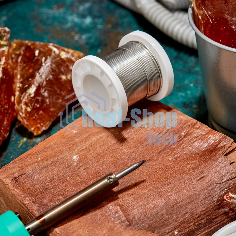 Припой Rexant ПОМ-3, 100г, Ø1мм, (олово 97%, медь 3%), бессвинцовый, ГОСТ 21931-76, катушка