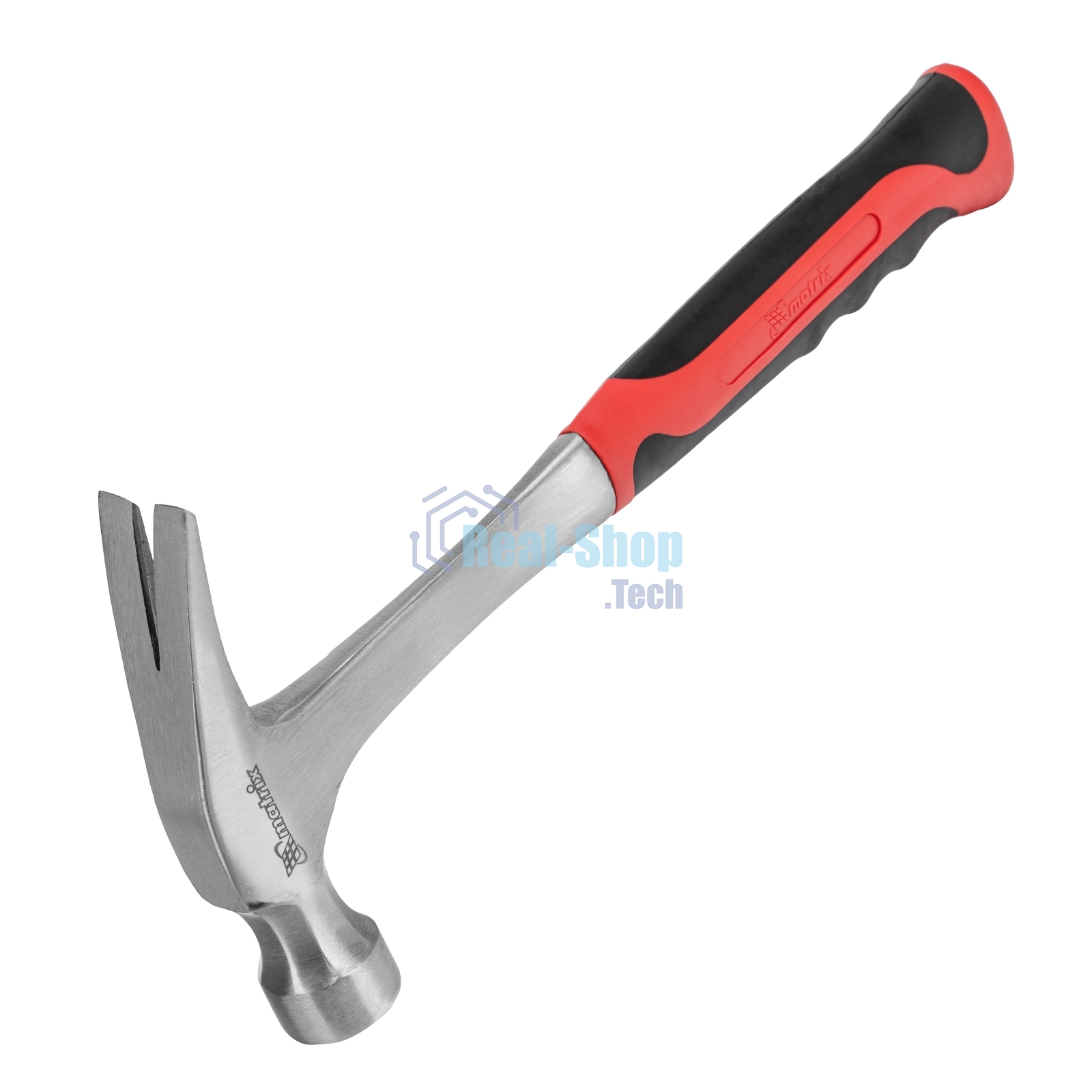 Молоток Matrix гвоздодер 570 г цельнометаллический двухкомпонентная рукоятка