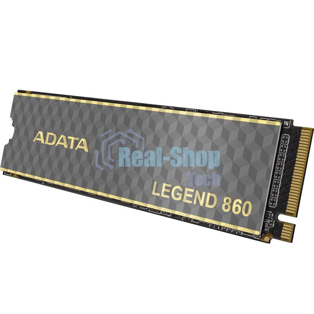 Накопитель SSD ADATA LEGEND 860, 1Tb, PCIe 4.0 x4, 2280, NVMe, R/W 6000/4000, с радиатором