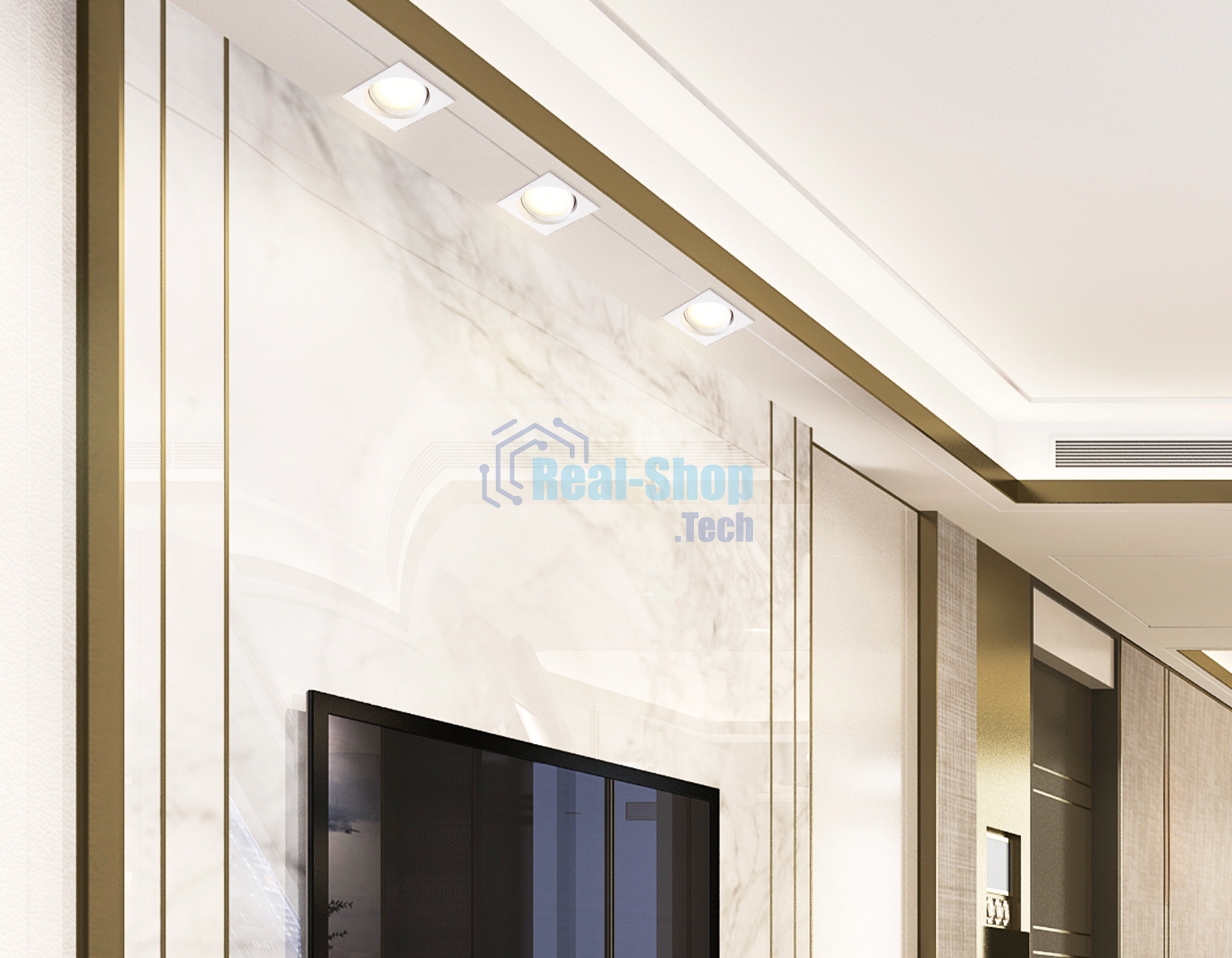 Светильник Ambrella light TN6655 WH белый IP44 GX53 110*110*48
