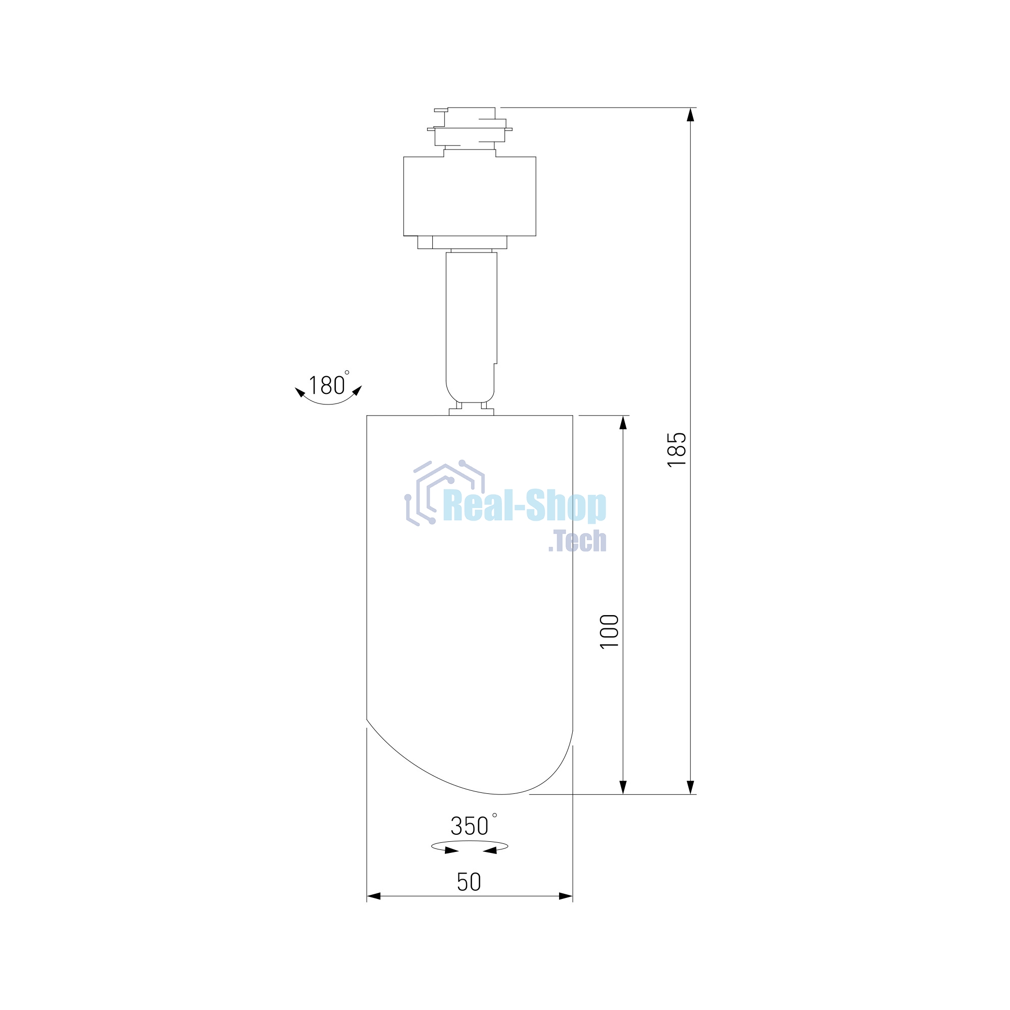 MRL 1006 / Светильник потолочный Splay Белый GU10
