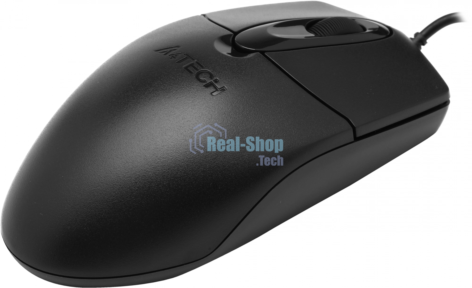 Мышь проводная A4Tech OP-720S черный, 1200 dpi, USB Type-A, кнопки - 3
