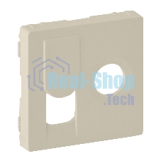 Лицевая панель розетки TV-RJ45. Слоновая кость Лицевая панель розетки TV-RJ45. Слоновая кость