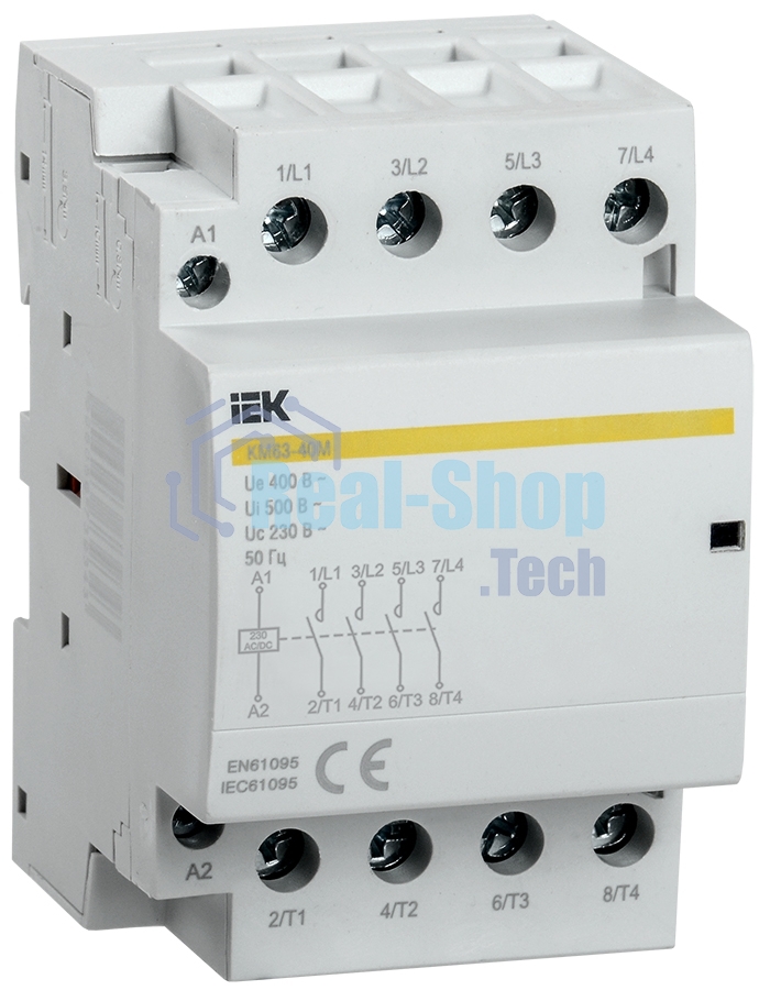 Контактор модульный КМ63-40М AC/DC IEK MKK21-63-40 IEK