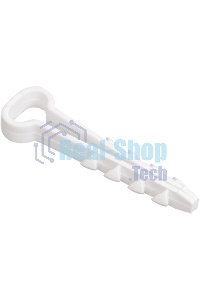 Дюбель-хомут d5х8мм для плоского кабеля нейлон белый (уп.100шт) ИЭК UHH35-5-8-100