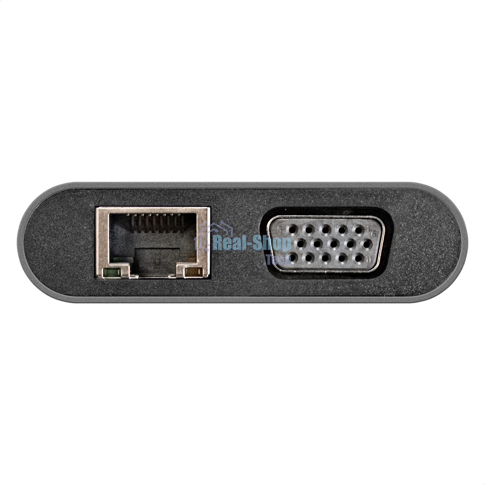 USB-концентратор ExeGate EX293985RUS DUB-31C/MAX (кабель-адаптер USB Type-C --> 3xUSB3.0 + Card Reader + PD 100W + HDMI 4K@30Hz + VGA + Audio + Lan RJ45 10/100/1000Mb, Plug&Play, серый)