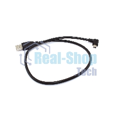 Кабель USB Type A на Mini USB угол влево 0,5 м