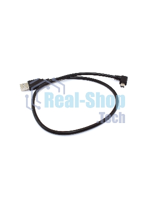Кабель USB Type A на Mini USB угол влево 0,5 м