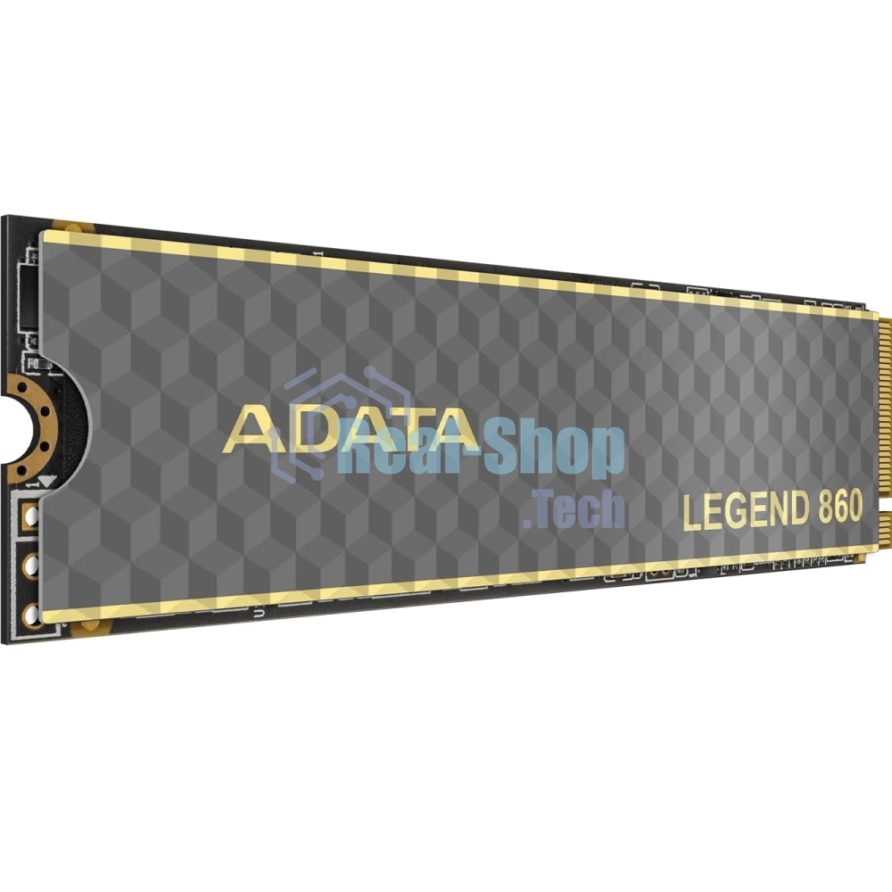 Накопитель SSD ADATA LEGEND 860, 1Tb, PCIe 4.0 x4, 2280, NVMe, R/W 6000/4000, с радиатором