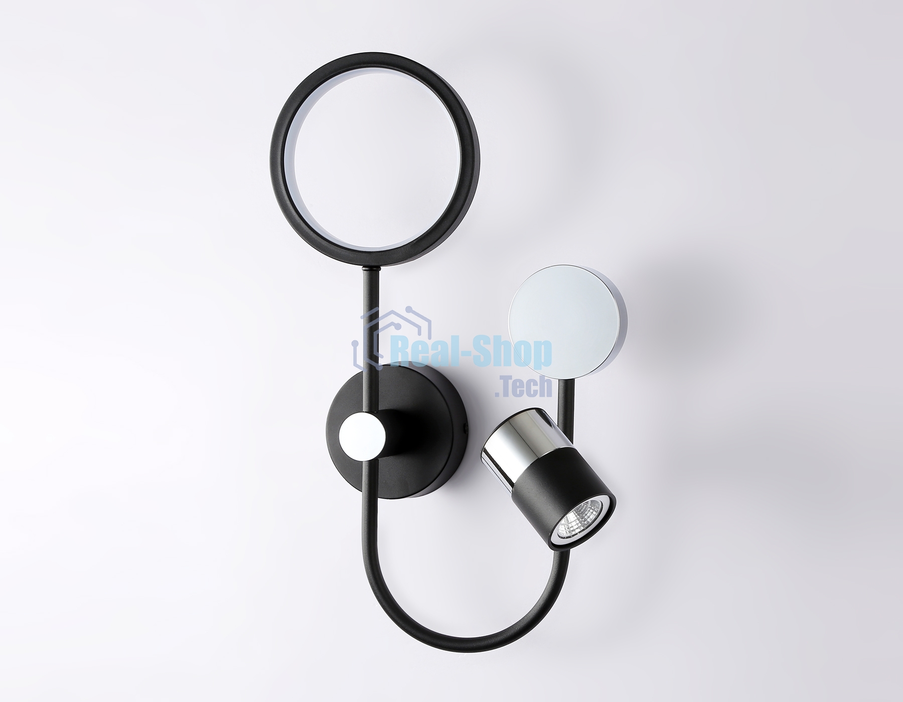 Светильник Ambrella light FL51601/3 BK/CH черный/хром 11W 4200K+GU10 424*275*100