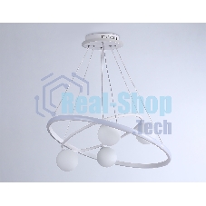 Светильник Ambrella light FL66321/1+4 WH белый 69W 3000K-6400K+G9/4 D600/400*1200 (ПДУ ИК)