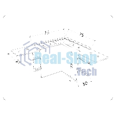 GL1032 BK черный коннектор угловой для накладного шинопровода Magnetic 220V 80*80*52