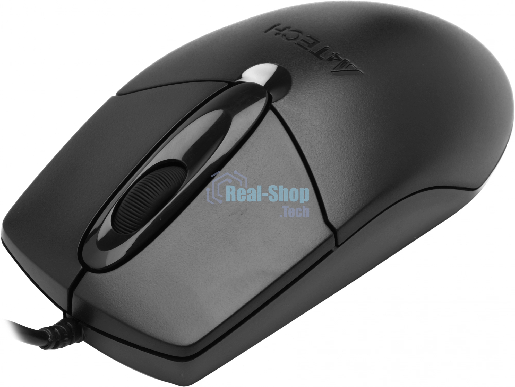 Мышь проводная A4Tech OP-720S черный, 1200 dpi, USB Type-A, кнопки - 3
