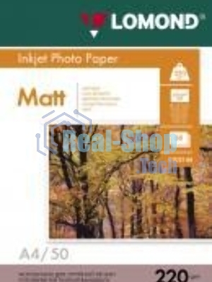 Фотобумага Lomond 0102144 A4/220г/м2/50л./белый матовое/матовое для струйной печати