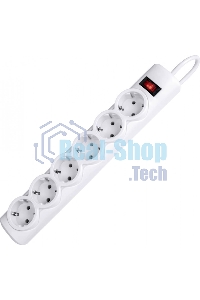 Сетевой фильтр Defender DFS 153 3 м, белый, 6 розеток
