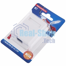 Розетка Rexant сетевая LAN, на стену, (1 гнездо 8Р8С (Rj-45), 5e кат)