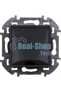 Inspiria Вывод кабеля с зажимом для крепления антрацит