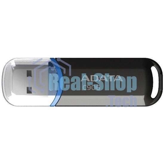 Флешка USB ADATA C906 (AC906-32G-RBK), 32Gb, USB 2.0, R/W 15/5, черный/синий