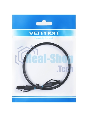 Патч-корд Vention прямой UTP cat.6, RJ45 - 1,5м. плоский черный