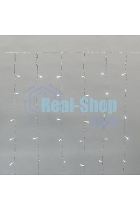 Гирлянда Neon-night Дождь светодиодный 2х3м, эффект мерцания, прозрачный провод, IP44, 230В, диоды БЕЛЫЕ, 300 LED