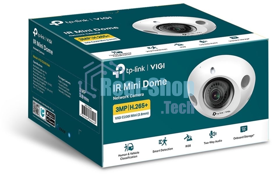 Компактная купольная IP-камера VIGI C230I Mini(2.8мм) 3 Мп