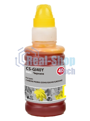 Чернила Cactus CS-GI40Y желтый 70мл для Canon Pixma G5040/G6040/GM2040
