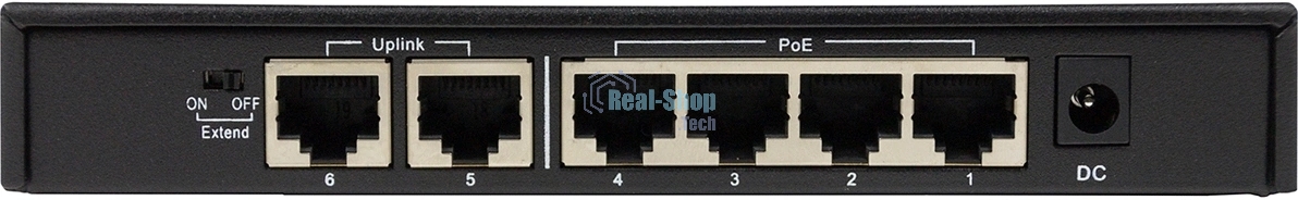 Неуправляемый PoE-коммутатор ORIGO OS1206P/60W/A1A 4x100Base-TX PoE+, 2x100Base-TX, PoE-бюджет 60 Вт, корпус металл