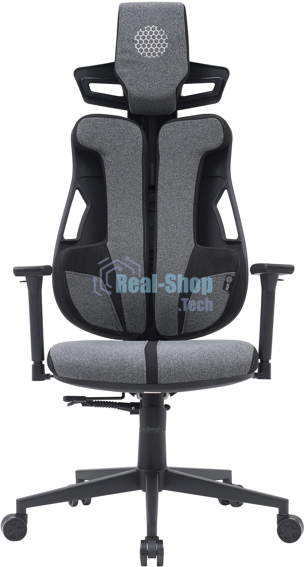 Кресло компьютерное Cactus CS-CHR-DUO-GYBK серый/черный