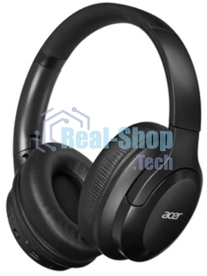Беспроводные/проводные наушники Acer OHR304 черный, полноформатные, Bluetooth + проводной, активное шумоподавление, до 16 ч