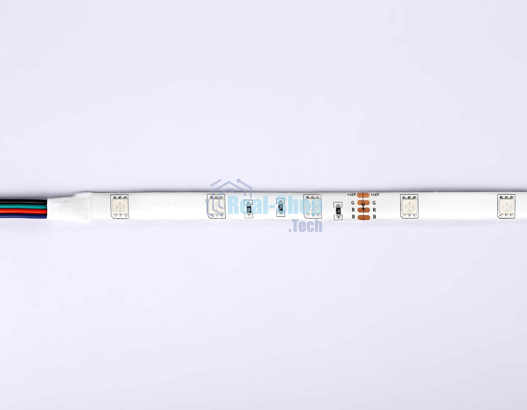 Светодиодная лента Ambrella light GS2301 5050 30Led/ 7.2W m/ 12V IP65 RGB/ 5000*10*2.87mm (4 конт.)