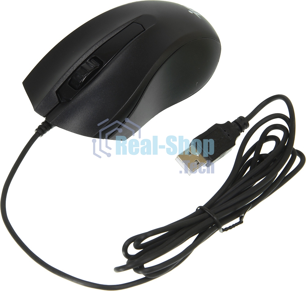 Комплект клавиатура+мышь Oklick 621M IRU проводной, USB, 1200 DPI, чёрный