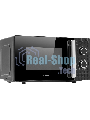Микроволновая печь Hyundai HYM-M2095 черный, 20 л, 700 Вт, переключатели - поворотный механизм