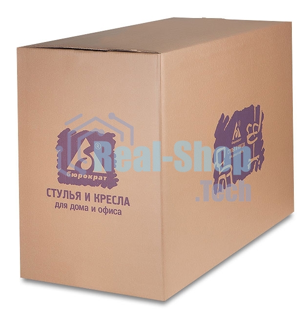 Кресло руководителя Бюрократ CH-993/blue синий, искусственная кожа, крестовина хромированная