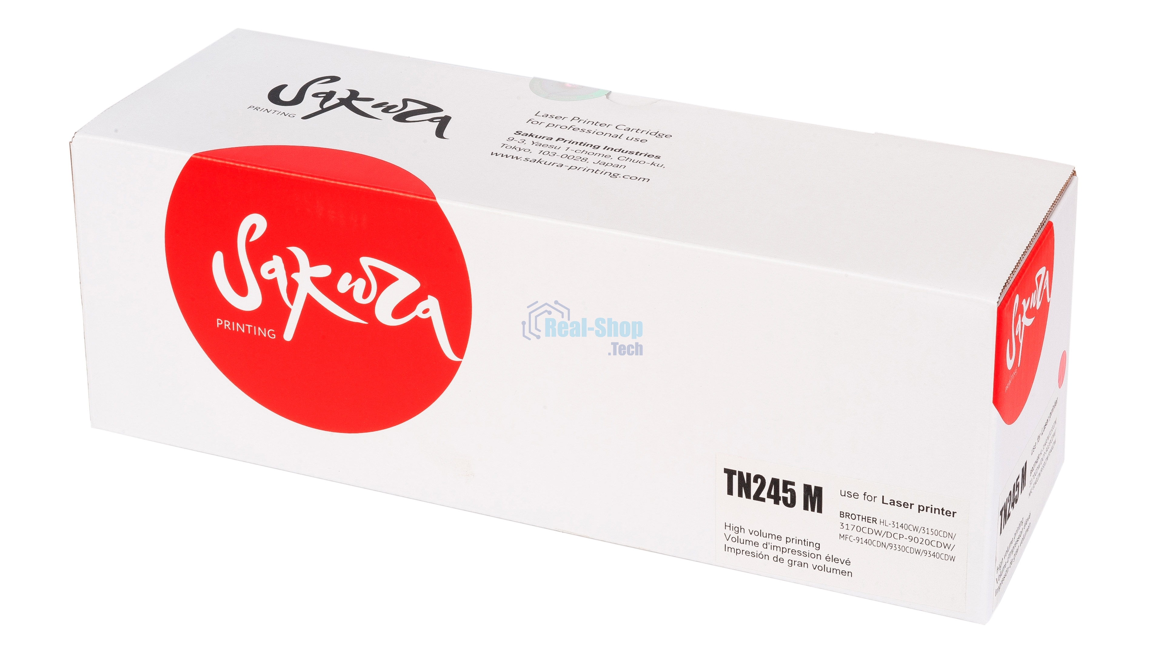 Картридж лазерный Sakura TN245М для Brother HL-3140/3150/3170, DCP-9020, MFC-9140/9330/9340, пурпурный, 2 200к.