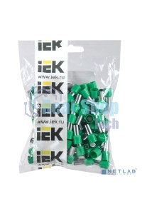 Наконечник-гильза изол. Е1612 (уп.100шт) ИЭК UGN10-016-08-12