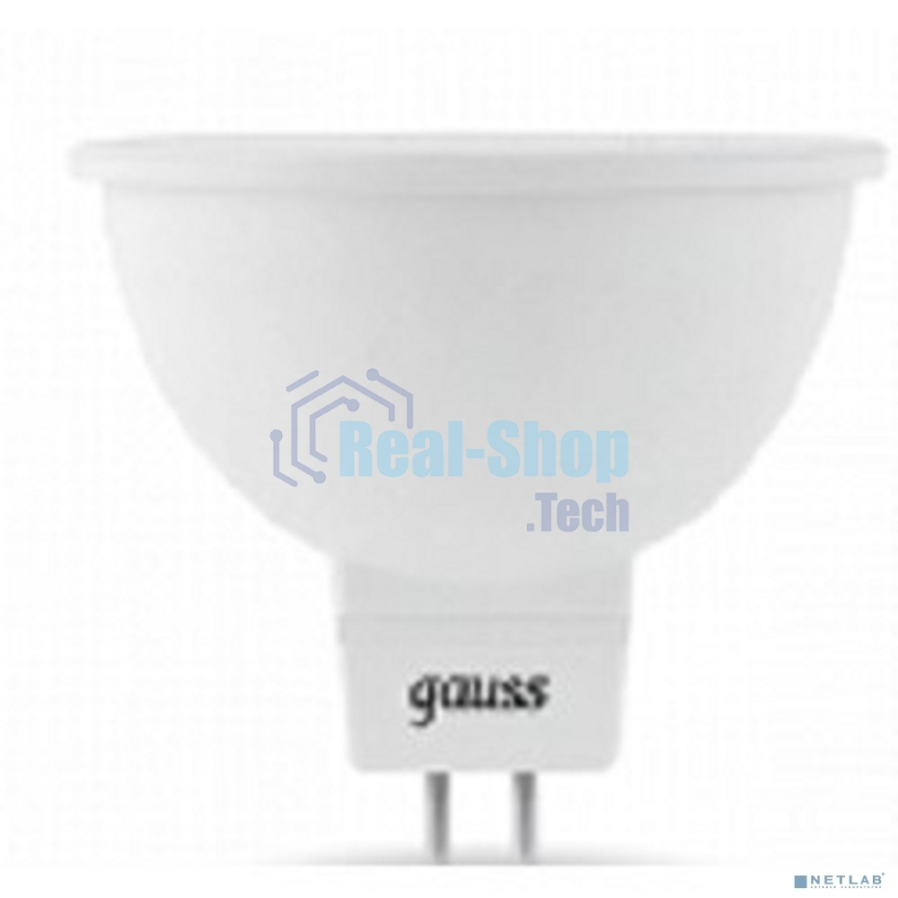 Лампа светодиодная Gauss LED MR16 GU5.3 7W 630lm 4100K 1/10/100