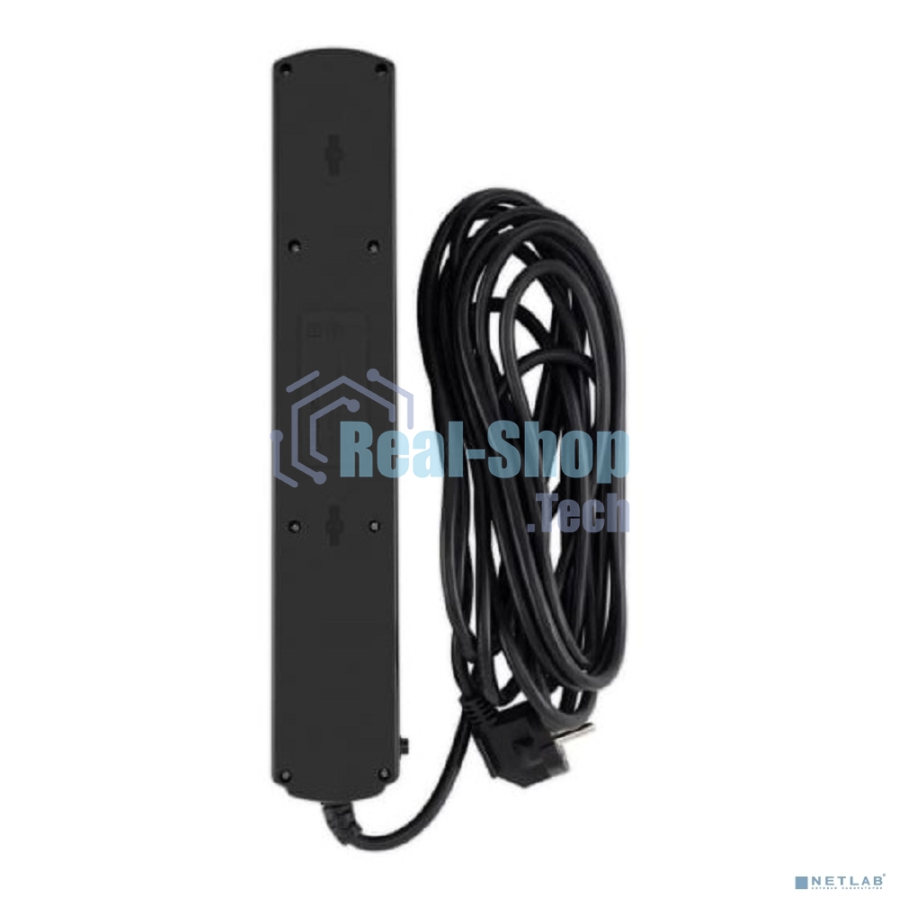 Сетевой фильтр Ippon BK-6-EU-5-10-B 5 м (6 розеток) черный (коробка)