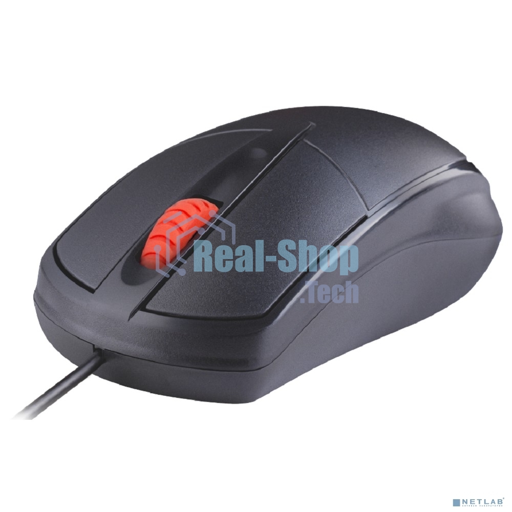Мышь проводная Defender Icon MB-057 черный, 1000 dpi, USB, кнопки - 3