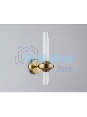 Настенный светильник Ambrella light LH55362/2 BS/CL латунь/прозрачный G9/2 max 30W 150*100*320